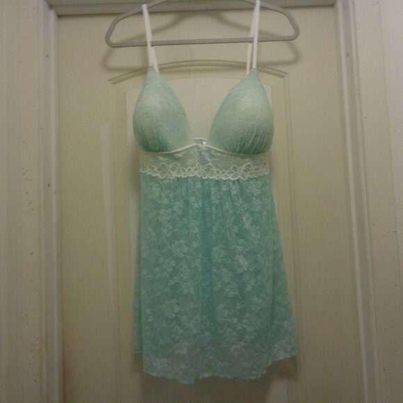 PRETTY GIRL COQUETTE GIRL SOFT GIRL AQUA LACEY SEXY LACEY DOLL 2 X - Picture 1 of 8